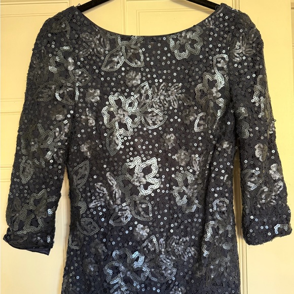 Navy Blue Sequin Dress - Picture 3 of 5
